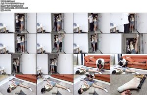 [子衿原创] 琳琳一字马捆绑挠痒-丝依依