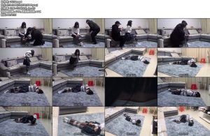 [新月原创] 00后小美女红豆 JK黑丝 小白袜 胶带捆绑 蒙眼封嘴 狠狠摔了一跤-丝依依