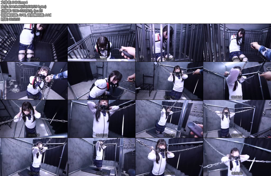 [D-Lemon] 10分拘束強制歩行調教complete plan 由于上次没有好好喝水，被主人惩罚继续含着口塞关一晚上的狗笼，主人太狠惹-丝依依