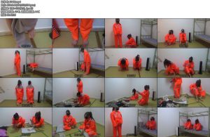 [新月原创] 雨涵工作室佳怡雨涵定拍性感妹妹和萌妹子斗殴被戴上手铐脚铐换上黄色囚服进行关押和惩罚-丝依依