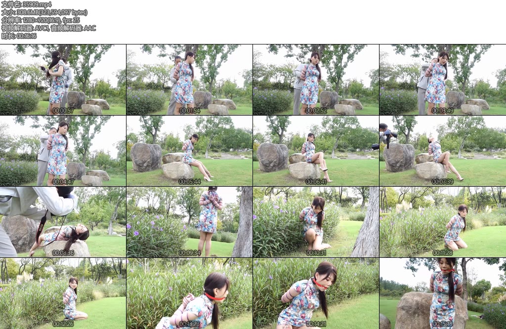 [锐度主张] 嫣儿 江边花丛外拍旗袍五花-丝依依