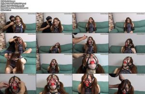 [亚洲绳艺] お茶の水うらん皮革后手套马具口球堵嘴-丝依依