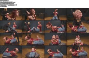 [欧美绳艺] Veronicas First Extreme Arch Hogtie Barefoot Beauty with Tied Toes and Ballgag-丝依依