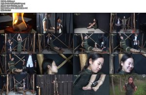 [一绳有你] 红色电波漂亮的女发报员高丽雯不幸被捕入狱大字绑鞭打晕死泼醒老虎凳蜡烛烫挠脚心赴刑场-丝依依