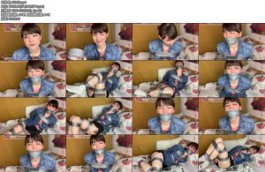 [欧美绳艺] journalist duct tape bound, wrap gag-丝依依