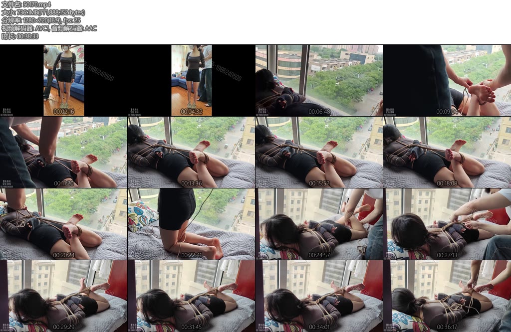 [墨色原创] 安雪真空裸足阳台五花驷马放置-丝依依