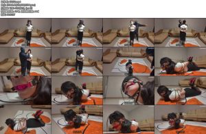 [道士下山] 弯弓极限驷马马具口球口水直流放置挣扎-丝依依