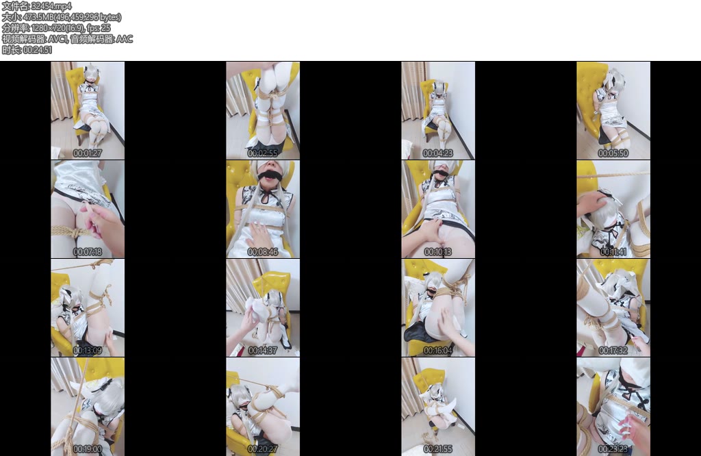 [巧克力酱] 穹妹cos丝袜蒙眼堵嘴捆绑调教第一视角tj小m全程扭动呻吟甜美呻吟黑丝堵嘴白丝蒙眼挠脚心-丝依依