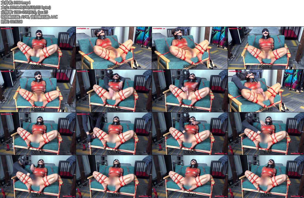 [绳精病] 丝滑女孩在紧缚中屈辱绝望的被变太玩弄-丝依依