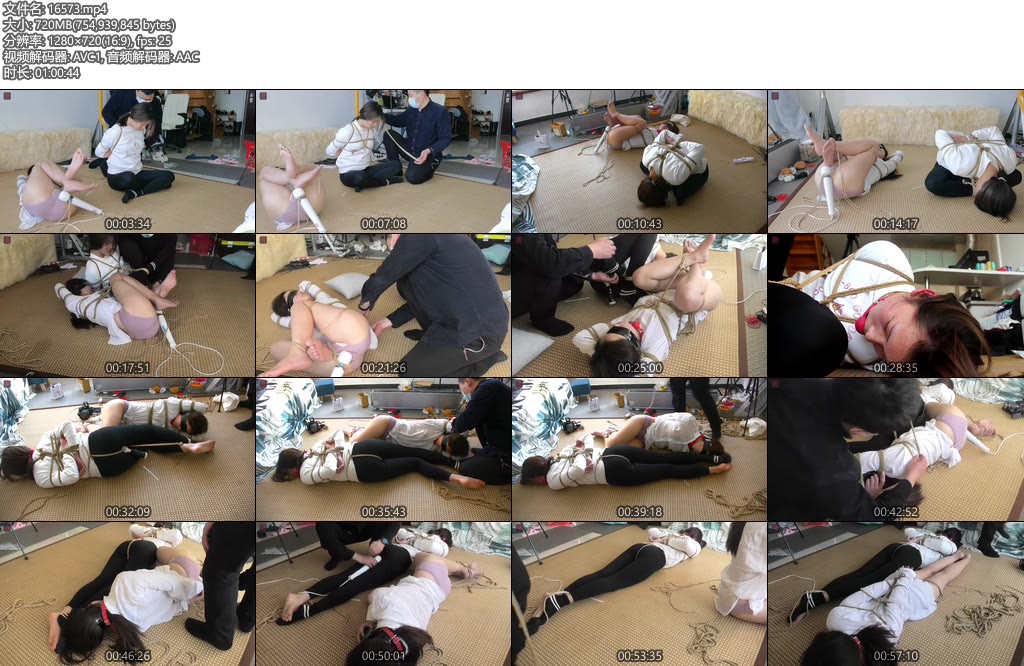 [绳之韵] 敬业的女销售小凡、勤劳的假期工瑾瑜，双人捆绑游戏（第一集）-丝依依