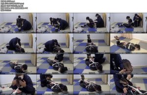 [新月原创] 玉箫黑色胶衣黑丝捆绑挣扎驷马放置TD和玩JIO更配噢-丝依依