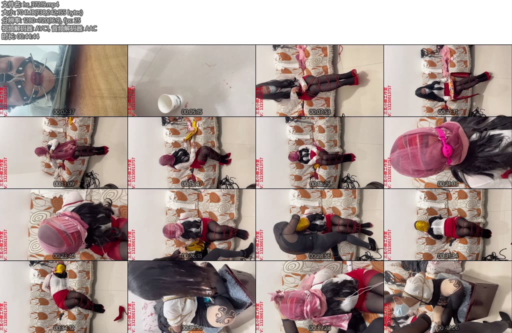 [亚洲绳艺] 三五小脚 姐妹劫-丝依依