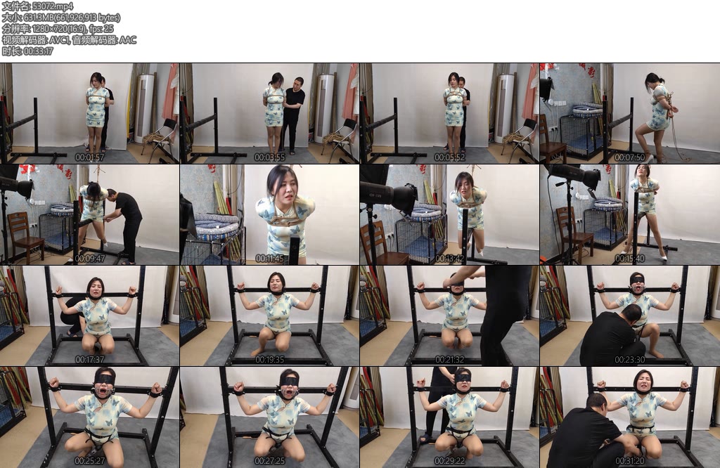 [随心原创] 李然旗袍木马固定架开口器震动-丝依依