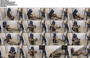 [亚洲绳艺] 黑丝高跟鞋皮衣修女自缚郊狼电击-丝依依