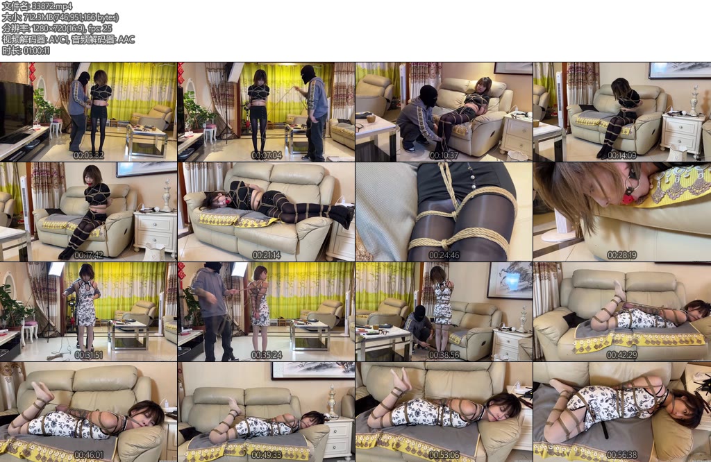 [贝特原创] 模特小艺黑丝紧缚白丝驷马捆绑合集-丝依依