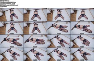 [亚洲绳艺] 冷酱黑丝内衣折腿缚捆绑调教-丝依依