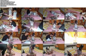 [网友原创] 我的媳妇 150、弹这娘们姨妈来了都不老实超级盘腿缚-丝依依