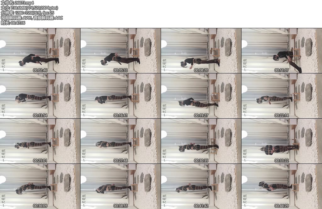 [一只萌熊] 绞刑垫脚自缚罚站-丝依依