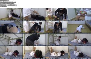 [新月原创] 玉箫剧情片报复变态女护士为讹病人的钱强迫病人治疗肉丝踩脸被反制原味封嘴跪缚驷马折磨-丝依依