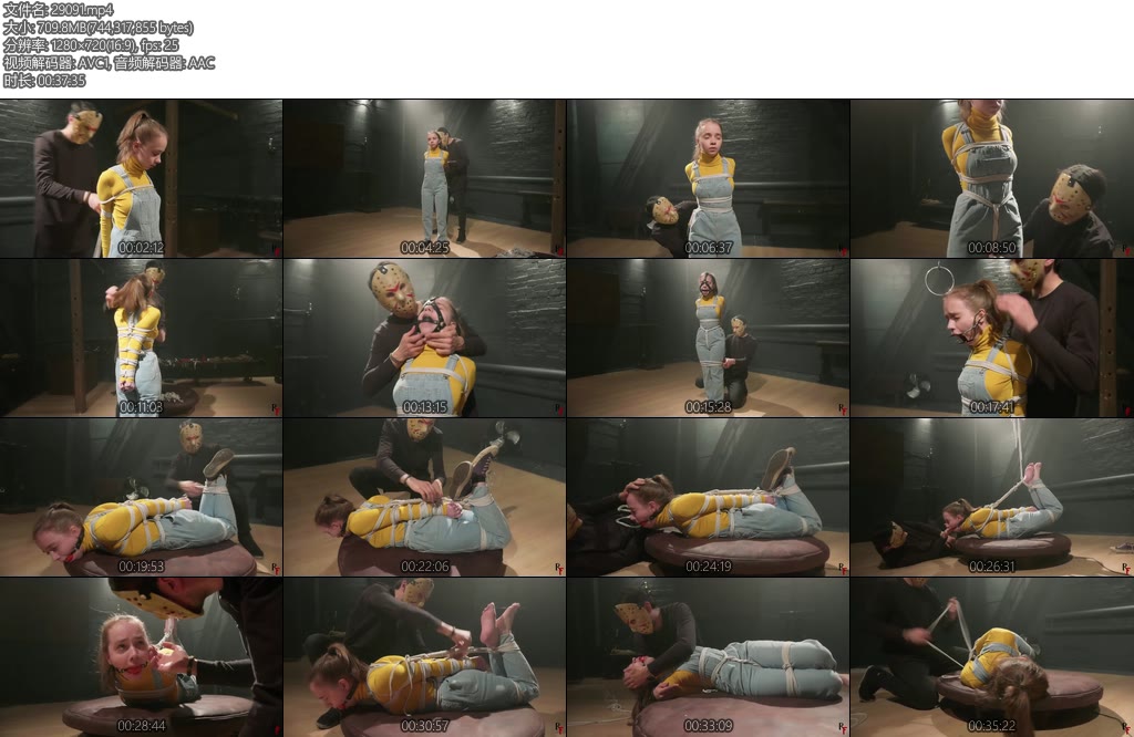 [欧美绳艺] Arina Tight bondage for a young-looking cutie-丝依依