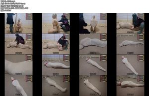 [丝妖久久] 新模试镜丝袜胶带捆绑堵嘴多层丝袜全包挣扎最后一层是我们的新产品-丝依依