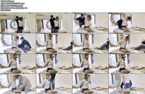 [奥特曼] 新模特学生妹直臂后手吊跪缚放置体验各种堵嘴工具流口水-丝依依