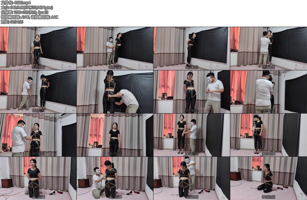 [墨雨原创] 大长腿小姐姐紧身亮光皮裤捆绑开发被调-丝依依