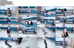 [梦川原创] 欲念游戏④号雯雯的紧缚坚持游戏-丝依依