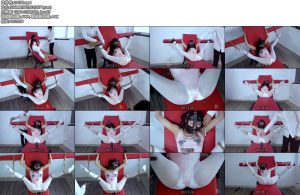 [樱束原创] 汐洛不好好吃饭被主人继续老虎凳受罚失禁-丝依依