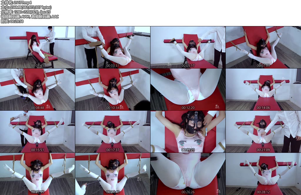 [樱束原创] 汐洛不好好吃饭被主人继续老虎凳受罚失禁-丝依依