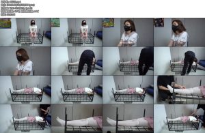 [灰太狼的羊] 爱笑少女挑战游戏失败惨遭铁架扎带挠痒痒-丝依依