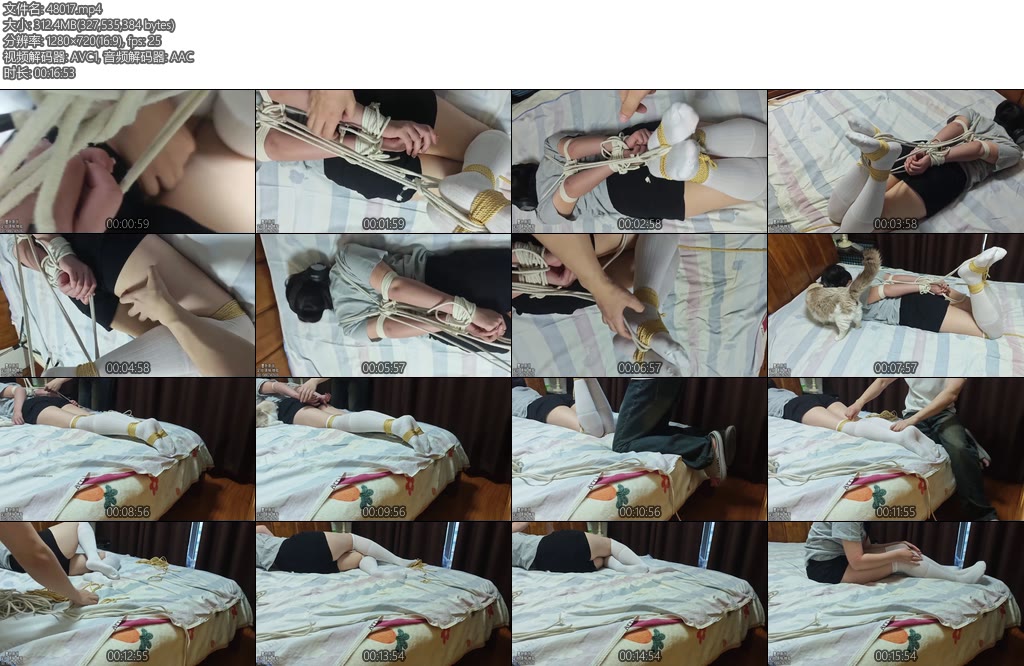 [墨色原创] 欣欣驷马放置挠痒特写-丝依依