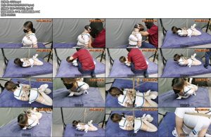 [飞天原创] 云婉儿是新模特又是新母犬五花紧缚勒晕后驷马放置,超级享受的感觉-丝依依