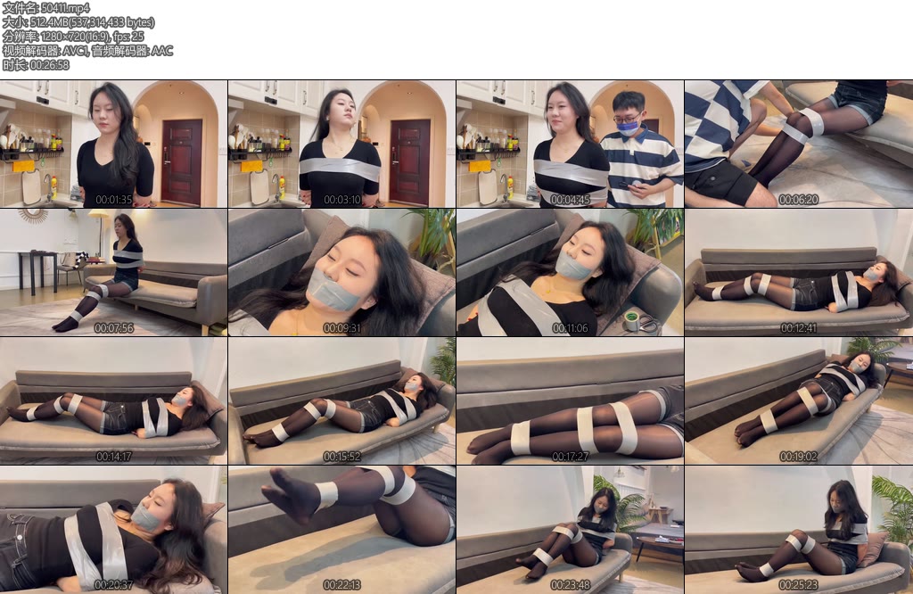 [默示录] 缚艺录新模小知172大长腿的新模小知黑丝与胶带的搭配-丝依依