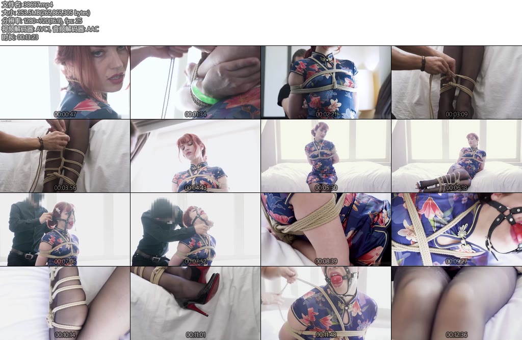 [欧美绳艺] Kat VanWyler FetCon23 Qipao-丝依依