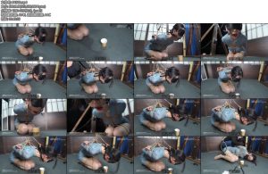 [试炼原创] 倩倩肉丝旗袍跪坐压舌口枷柠檬片口水停不下来多角度超多近景细节爆表-丝依依