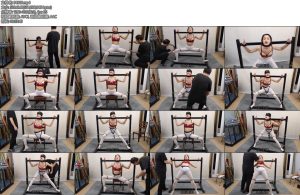 [随心原创] 雅熙白丝红内衣扎马步惩罚-丝依依