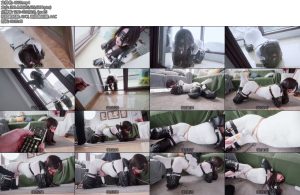 [噗叽原创] 男娘驯养技术指南Ⅲ被迫换上白色全身丝袜穿戴上K9套装郊狼被迫能像狗狗一样被牵行关在阳台上而后戴上超大口球被强制GC藤条抽打踩踏裆部电击器毫无任何尊严可言-丝依依