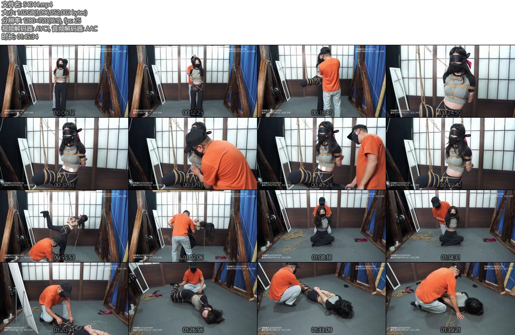 [试炼原创] 小个子美女二次体验单腿吊蒙眼郊狼直臂吊缚股绳蛇缚超多麻绳-丝依依