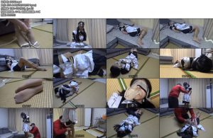 [新月原创] 红豆定拍挟持战斗女仆龟甲紧缚原味塞嘴蒙眼挣扎无助无用-丝依依