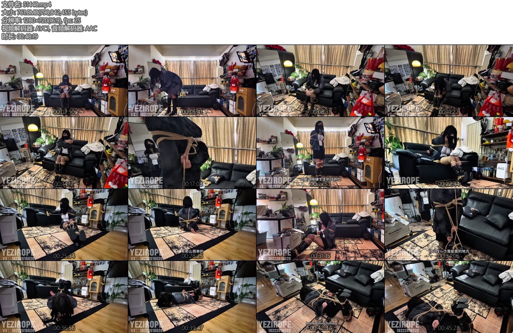 [野子原创] 野子自缚小课堂第二季日式后手缚超紧驷马差一点解不开黑丝长靴最后叼上小骨头口水直流的野子还在努力解说-丝依依