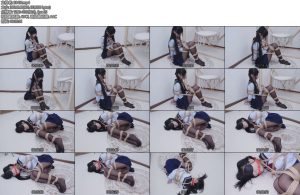 [亚洲绳艺] 冷酱黑丝JK制服口球眼罩捆绑放置-丝依依