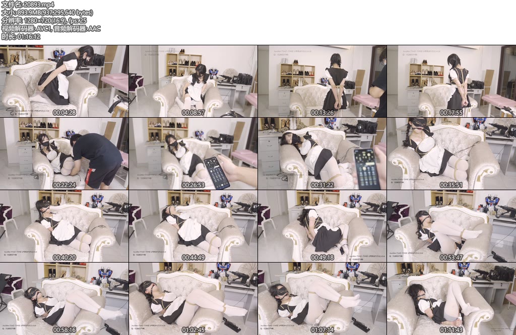 [绿帽学院] 电击前后2洞 略微少元素 长时间电击-丝依依