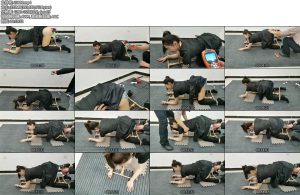 [飞天原创] 女J雅思被袭击。强行禁锢在k9架跪爬器上，电击-丝依依