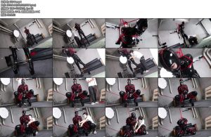 [面具原创] 面具男210身高的锁奴胶衣男娘是怎么被逮住在地下室锁涉榨干的20cm高跟鞋后高手直臂罚站前锁后塞榨汁-丝依依