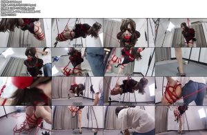 [面具原创] 面具男 重度绳奴伪娘潇潇酱新从夜店绑架回来的绝骚伪娘极限驷马紧缚吊单腿13CM高跟罚站超大口球2个郊狼重度恋痛电击塞子让他有被q的感觉-丝依依