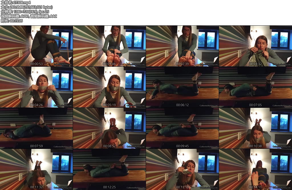 [欧美绳艺] A Painful Sweater Hogtie-丝依依