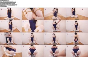 [九尾少女] 直臂捆绑，白丝双马尾捆绑调教，蒙眼绷带封嘴，鸭子坐M腿，TK挠痒，SP-丝依依