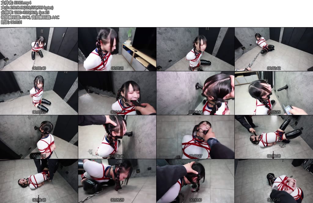 [D-Lemon] 体操服拘束イラマ電気首輪-丝依依