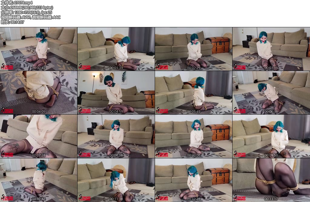 [欧美绳艺] Jeanettes StraightJacket Ordeal-丝依依